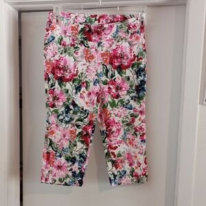 Floral Womens Capri Pants